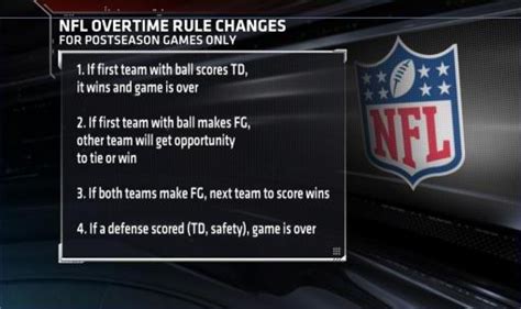 how does nfl ot work|rules for overtime in nfl.